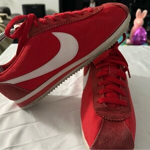 Nike Cortez Red and White Women's Sneakers
